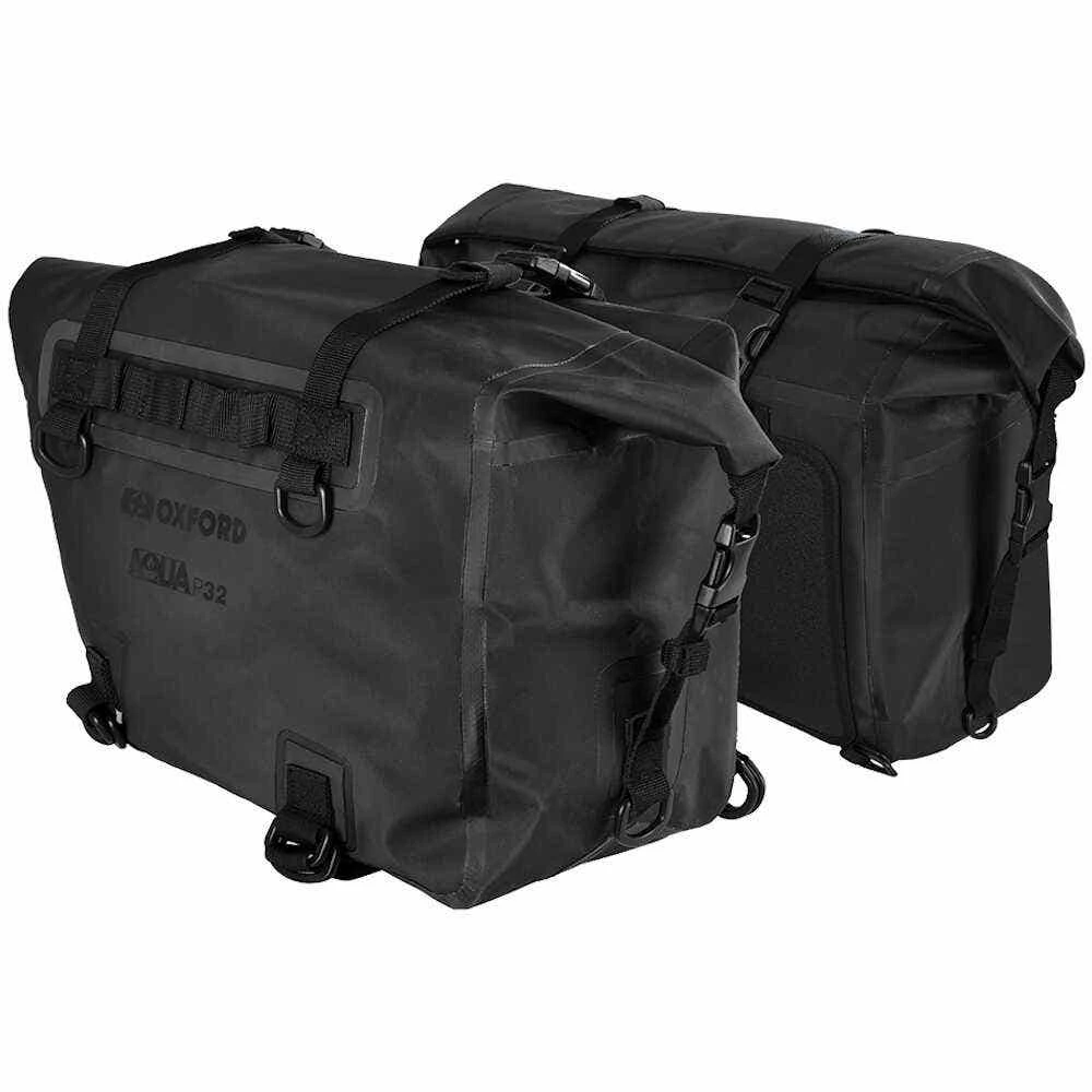 Oxford Aqua P32 Panniers Black - Image 5