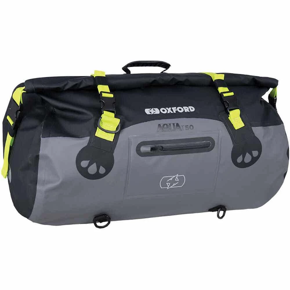 Oxford Aqua T-50 Roll Bag - Black/Grey/Fluo - Image 9