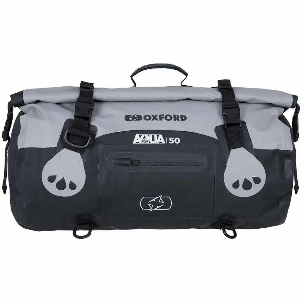 Oxford Aqua T-50 Roll Bag - Grey/Black - Image 2