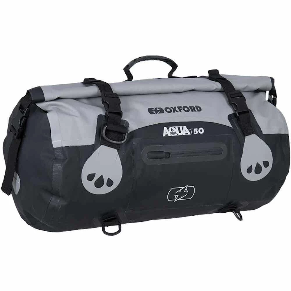 Oxford Aqua T-50 Roll Bag - Grey/Black - Image 8