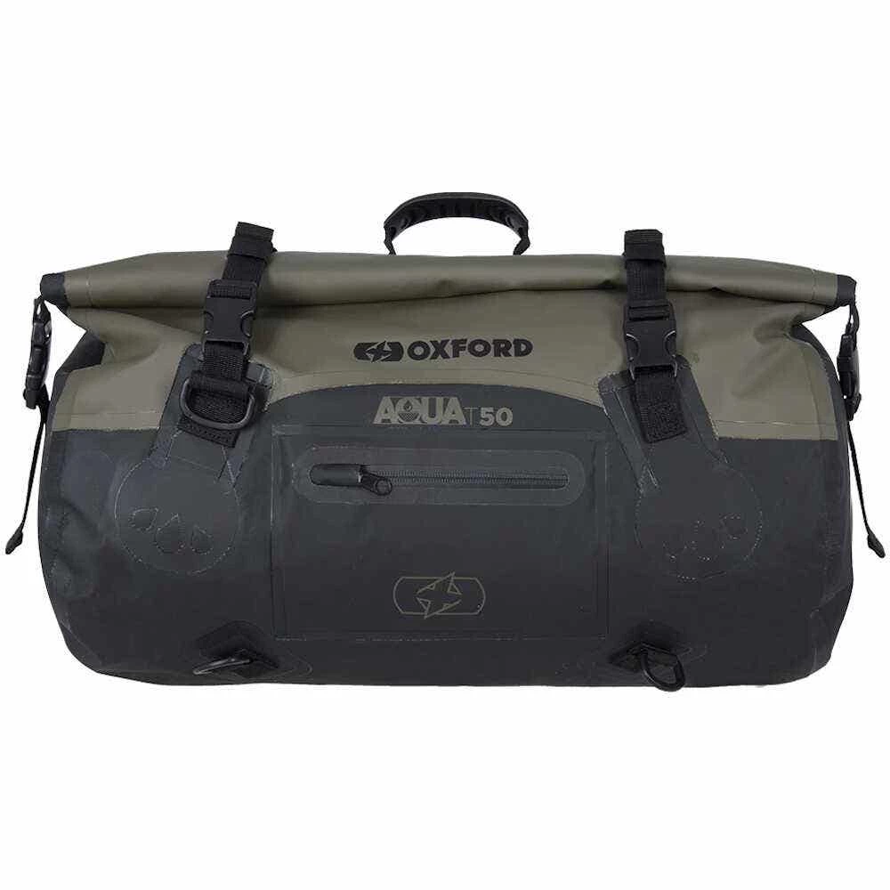 Oxford Aqua T-50 Roll Bag - Khaki/Black - Image 4