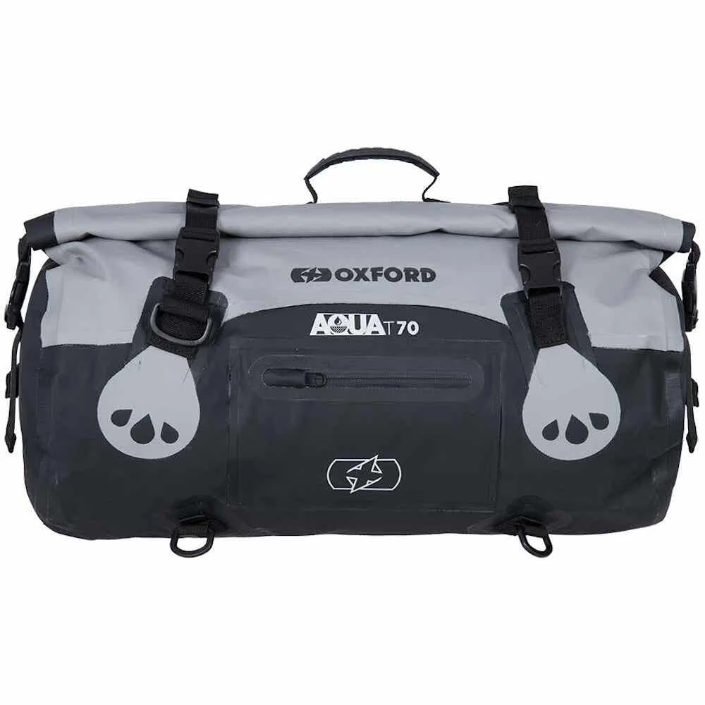 Oxford Aqua T-70 Roll Bag - Grey/Black - Image 6