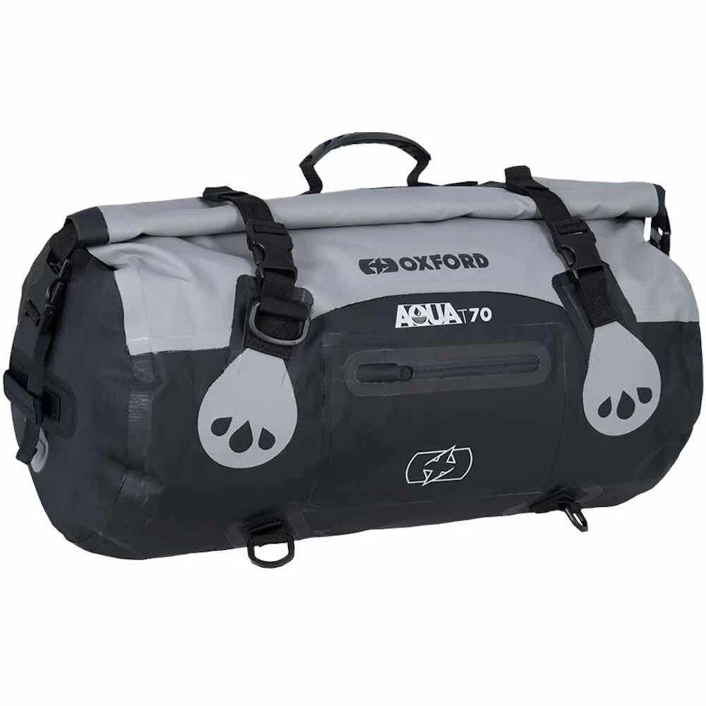 Oxford Aqua T-70 Roll Bag - Grey/Black - Image 9