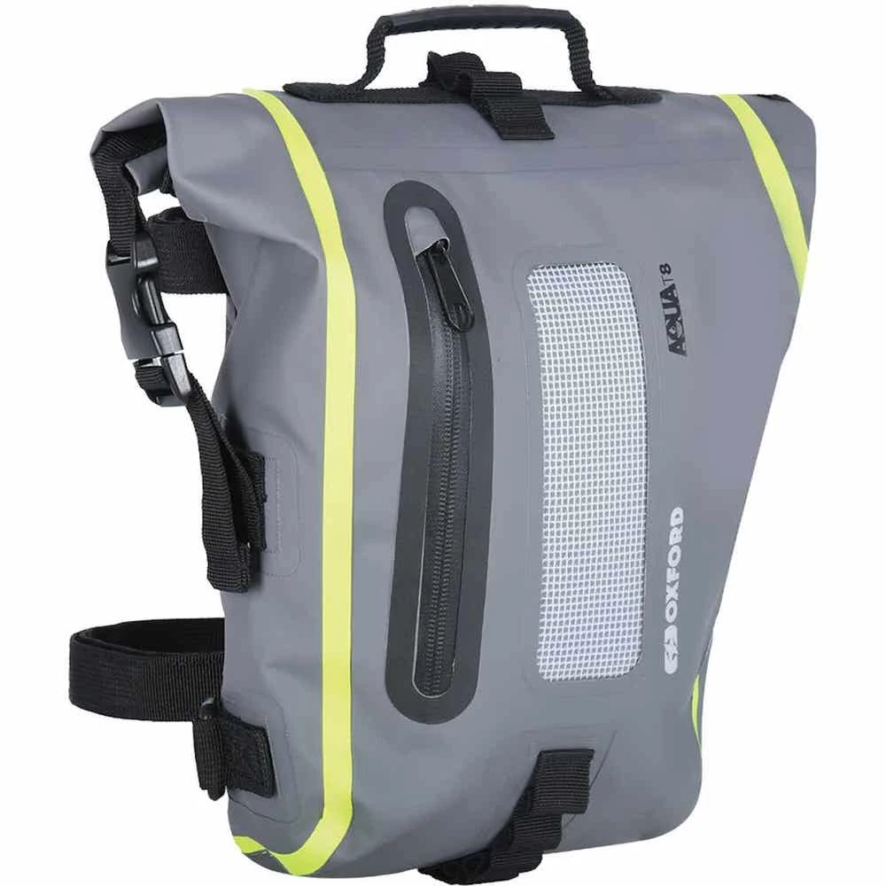 Oxford Aqua T8 Tail Bag - Black/Grey/Fluo - Image 7
