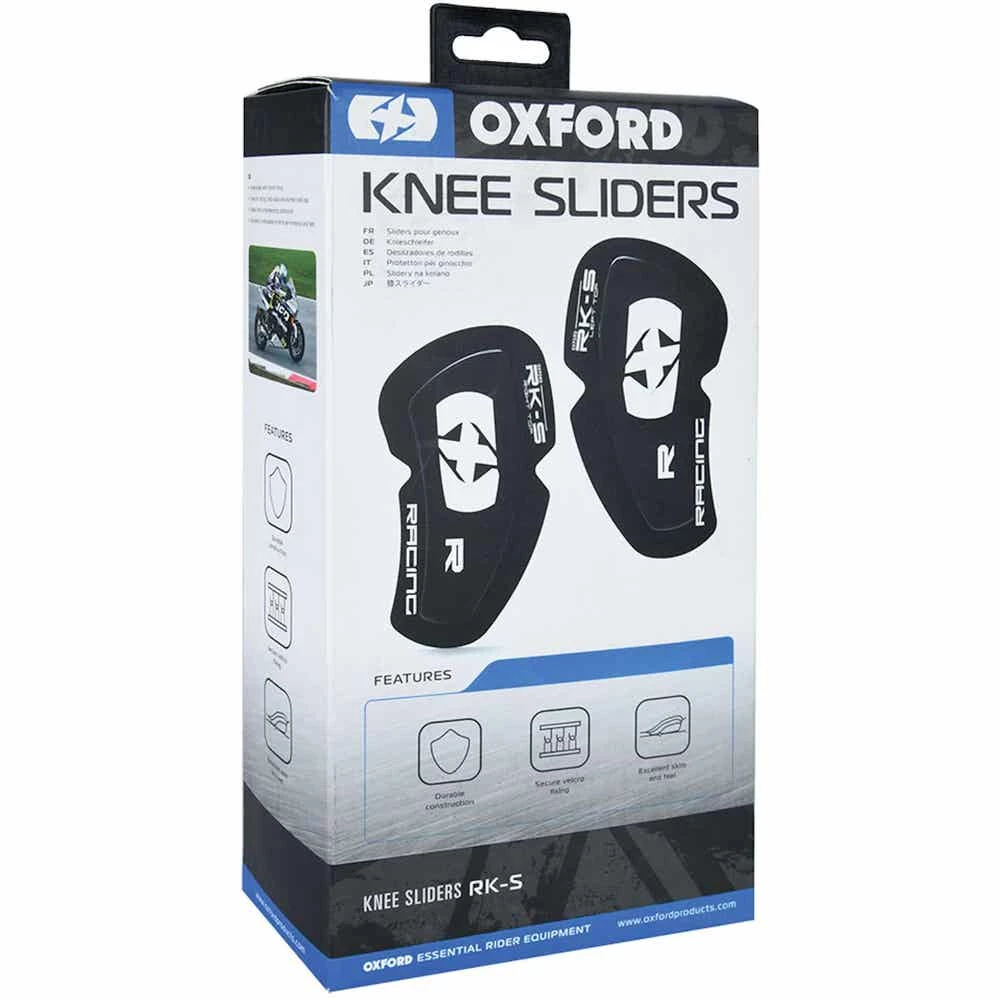 Oxford Rk-S Knee Sliders Black/White - Image 26