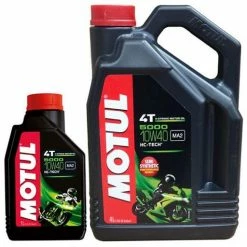 Promo Motul 5000 10W40 4T Semi Synth 4 Plus - 1 Litres