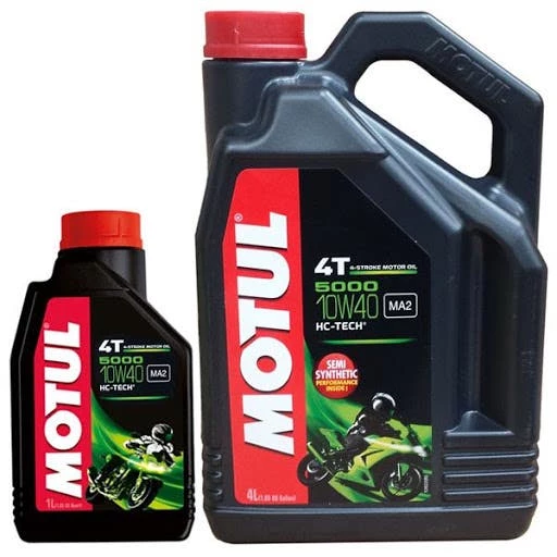 Promo Motul 5000 10W40 4T Semi Synth 4 Plus - 1 Litres
