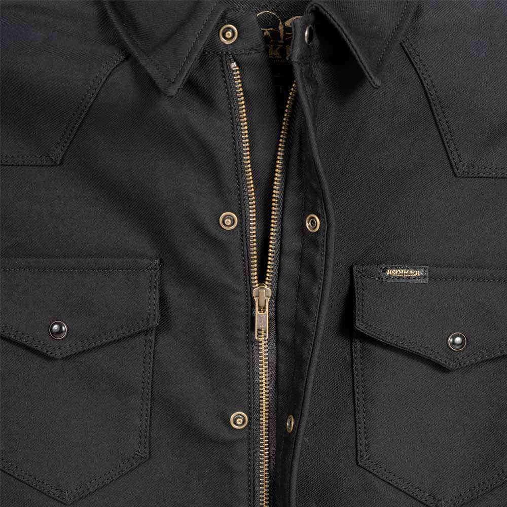 Rokker Black Jack Rider Shirt - With Zip - Image 3